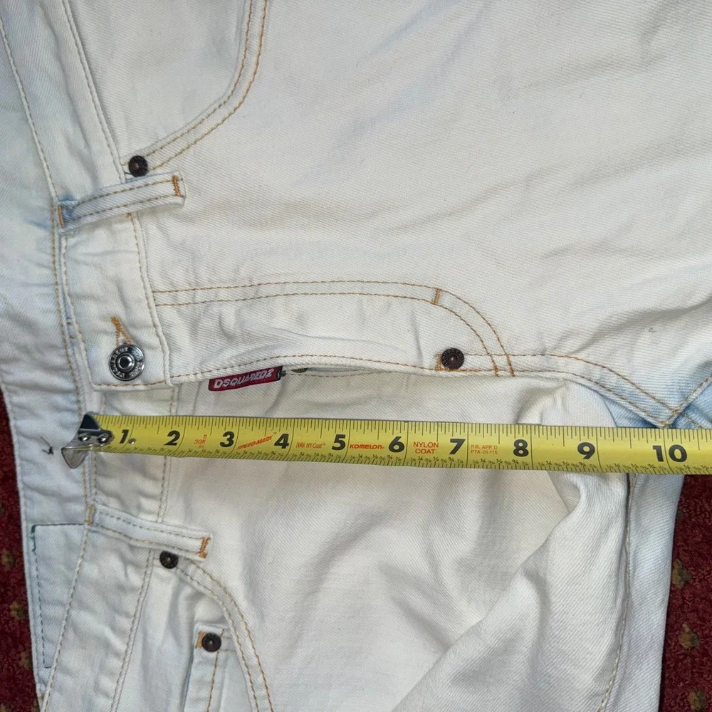 DSQUARED2 Skater Jean Mens 48 (33) Light Blue Excellent Made in Italy Slim Fit